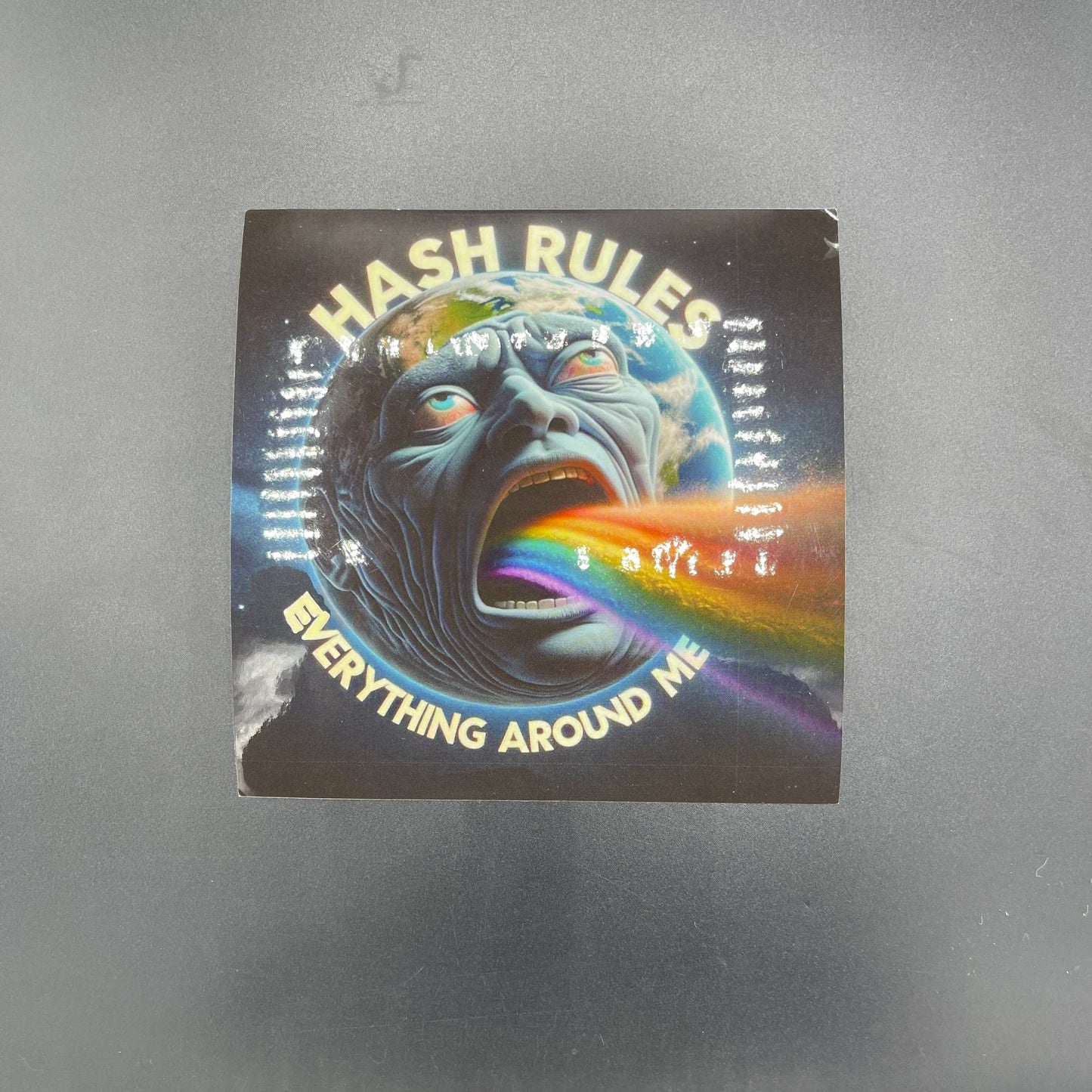 GZ1 Hash Rules Everything Around Me Planet Sticker