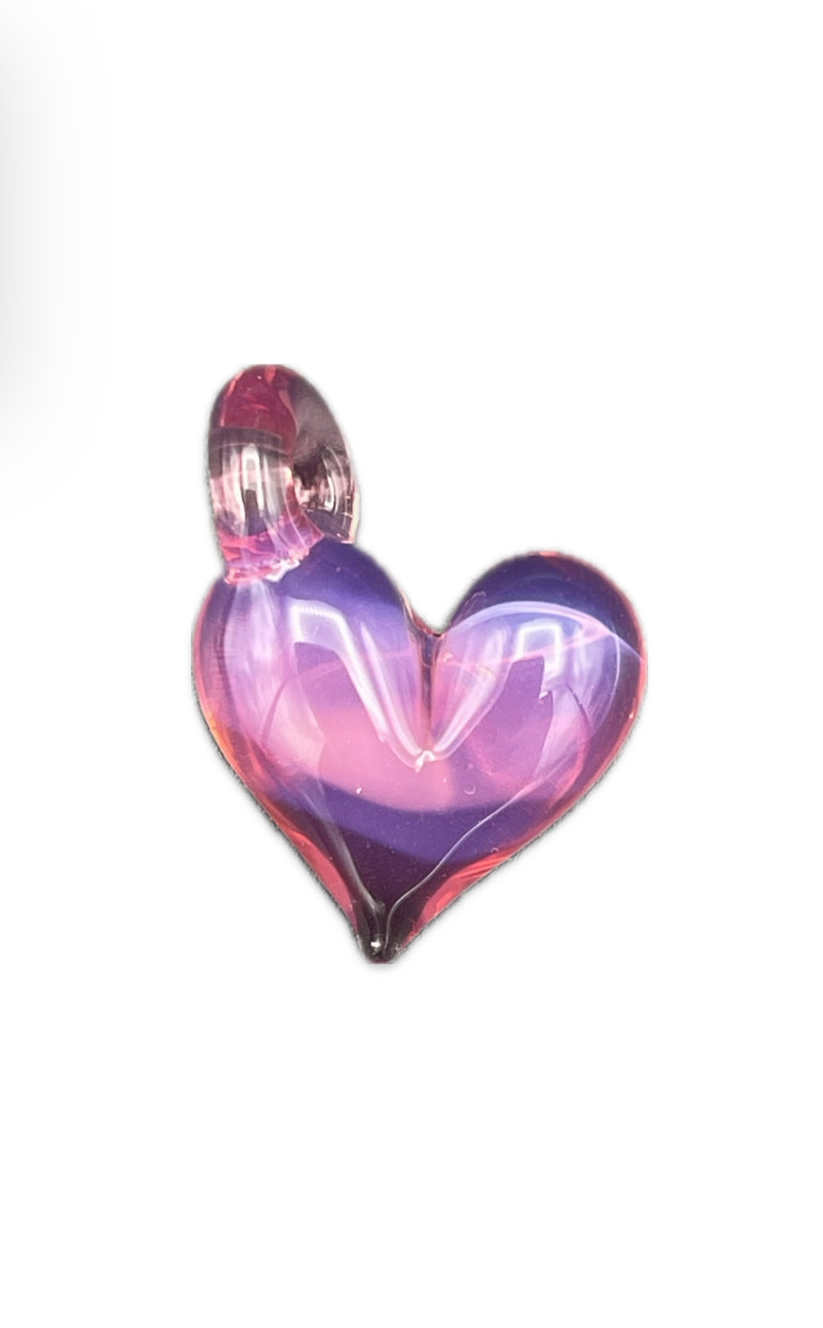 Lyric Glass Mini Heart Pendants