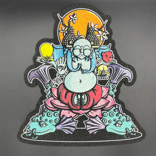 Hendy Glass Buddha & Fish Moodmat