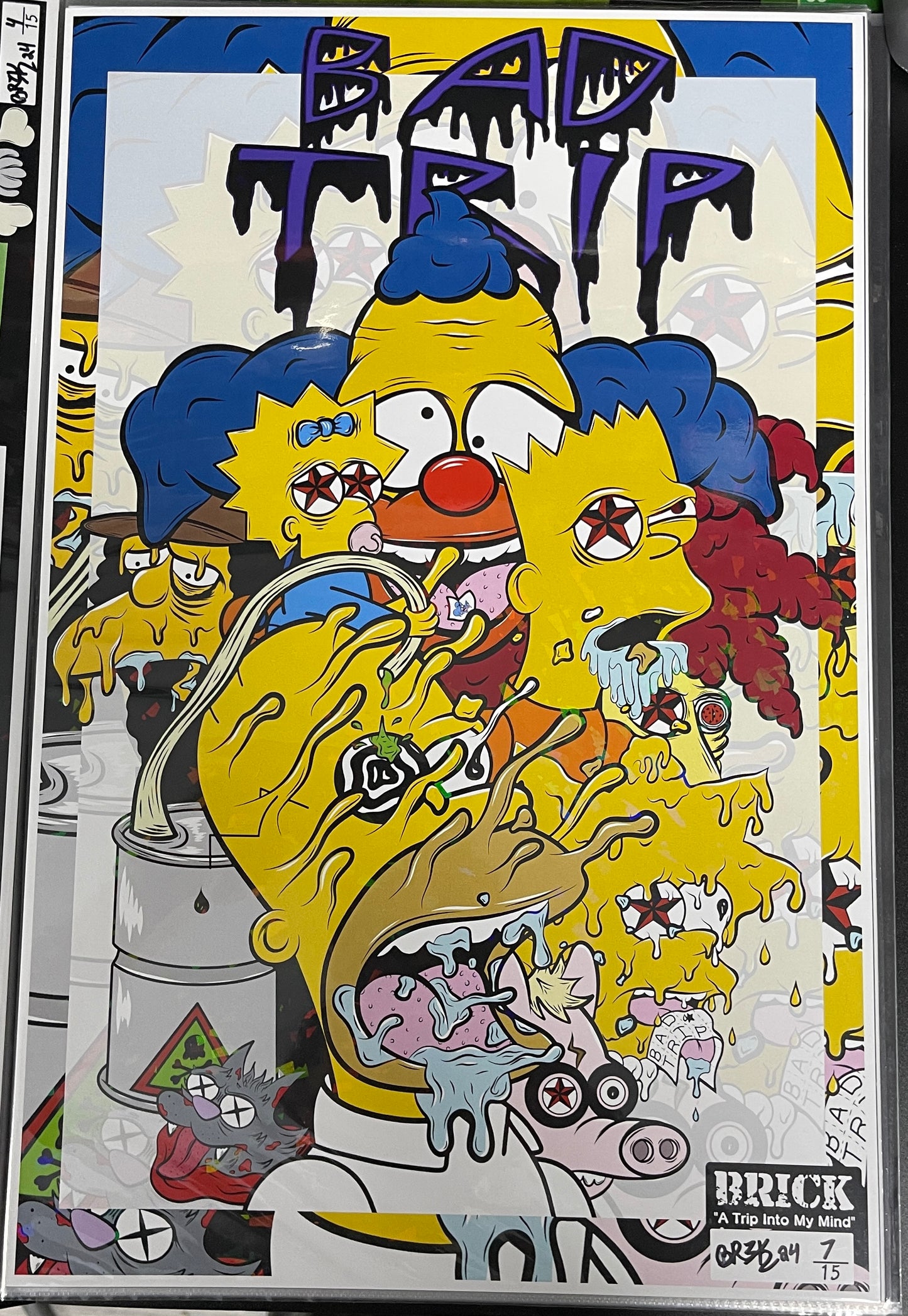 Brick The Simpsons Bad Trip Print