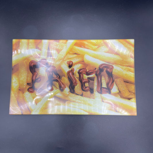 Vsyndicate Fried Fries Glass Tray