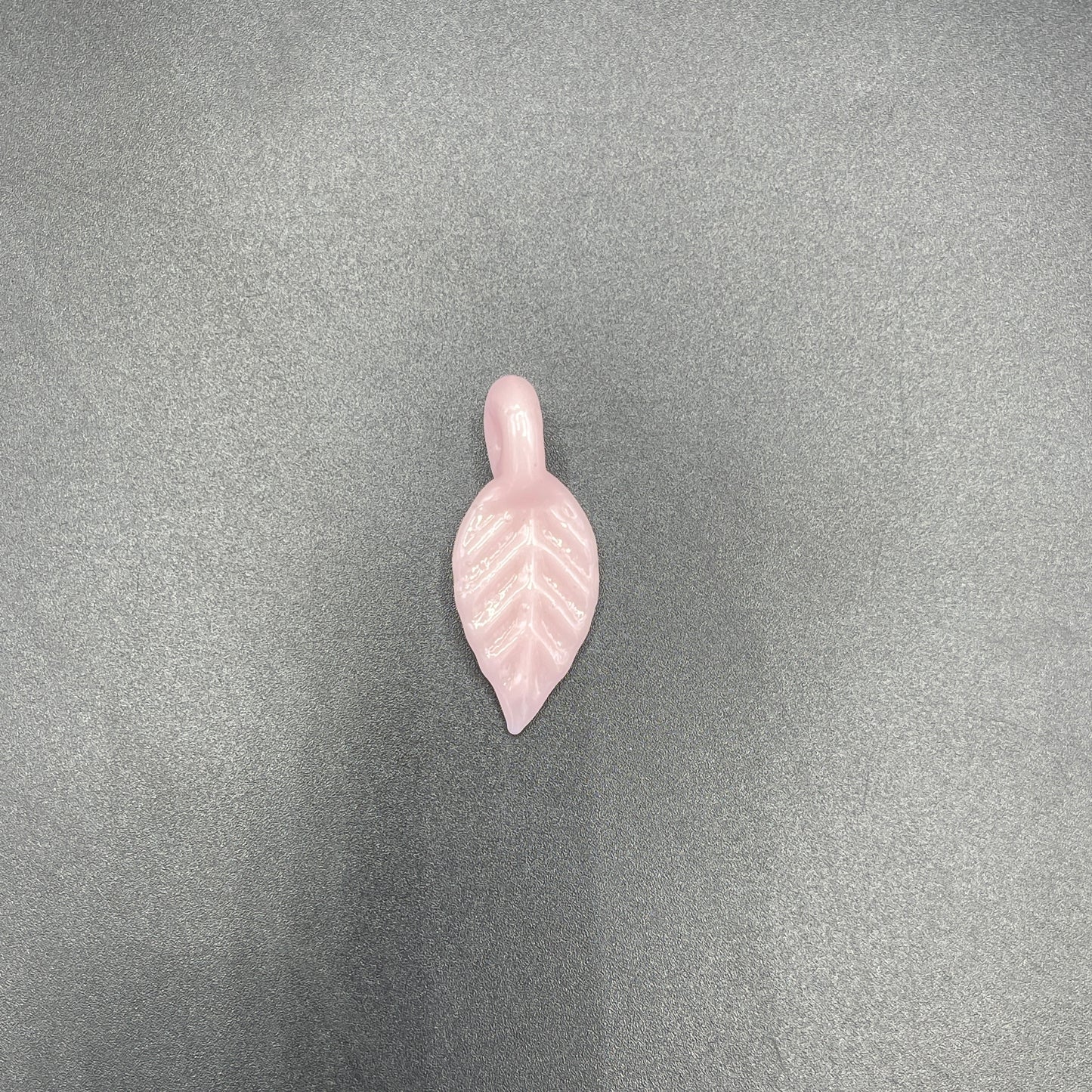 Domepiecer Pink Blade Leaf Pendant