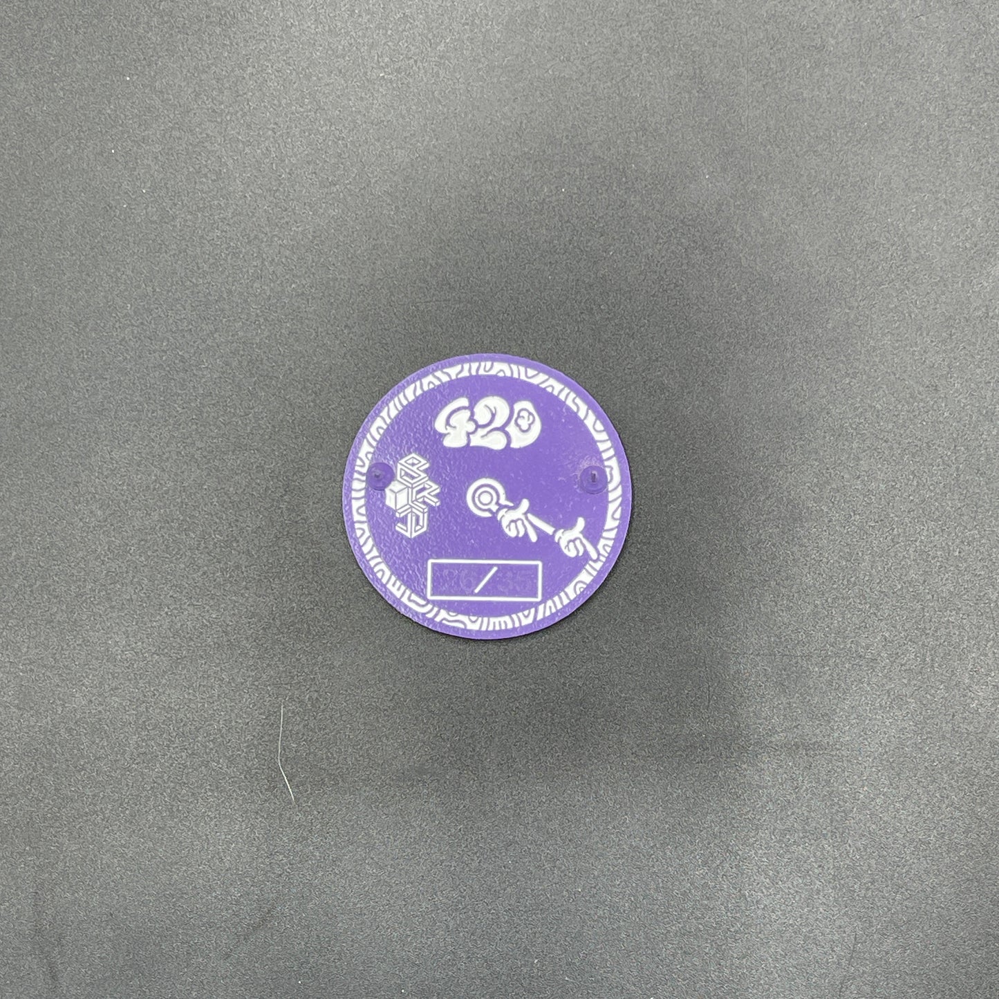 Born Ready Designs Flower Hour Purple Pin