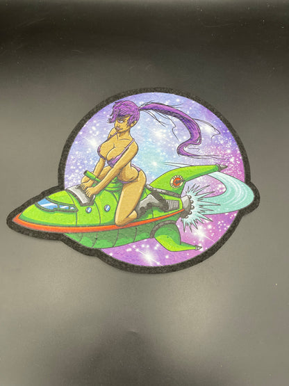 Dark Mountain Cult Leela Riding Rocket Moodmat