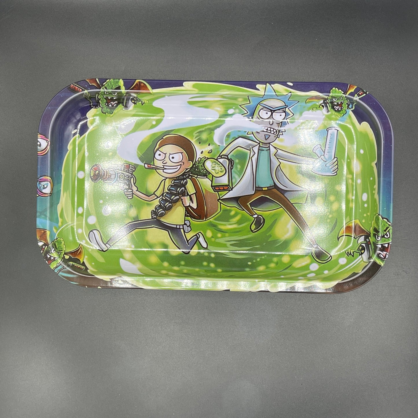 Medium Rick & Morty Out The Portal Metal Tray