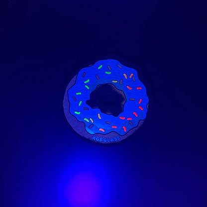KGB Glass Blue Sprinkled Small Donut Moodmat
