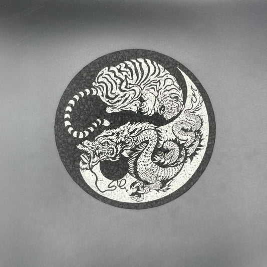 Yin Yang Tiger & Dragon Moodmat