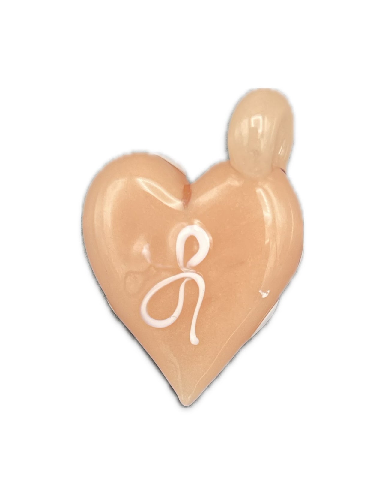 Lyric Glass Elaborate Heart Pendant