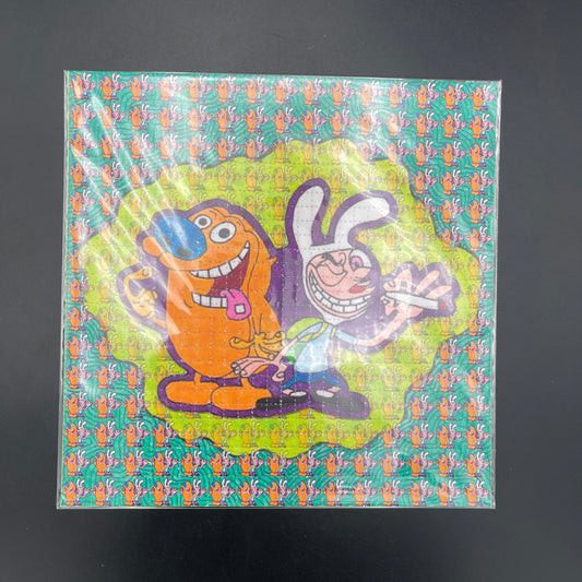 Zane Kesey Ren & Stimpy Tripping Blotter Art