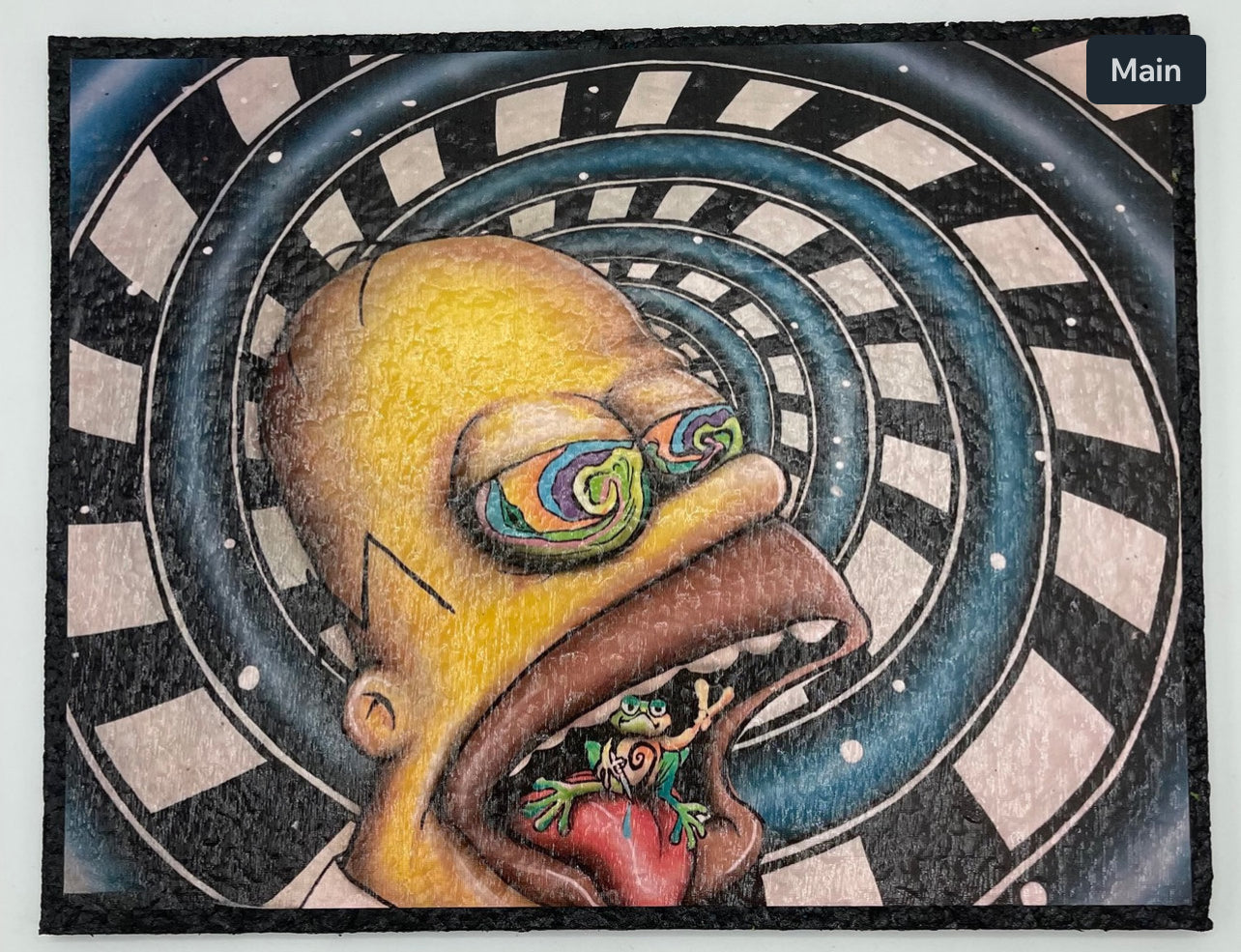 Visual Fiber Hypnosis Homer Simpson Mat