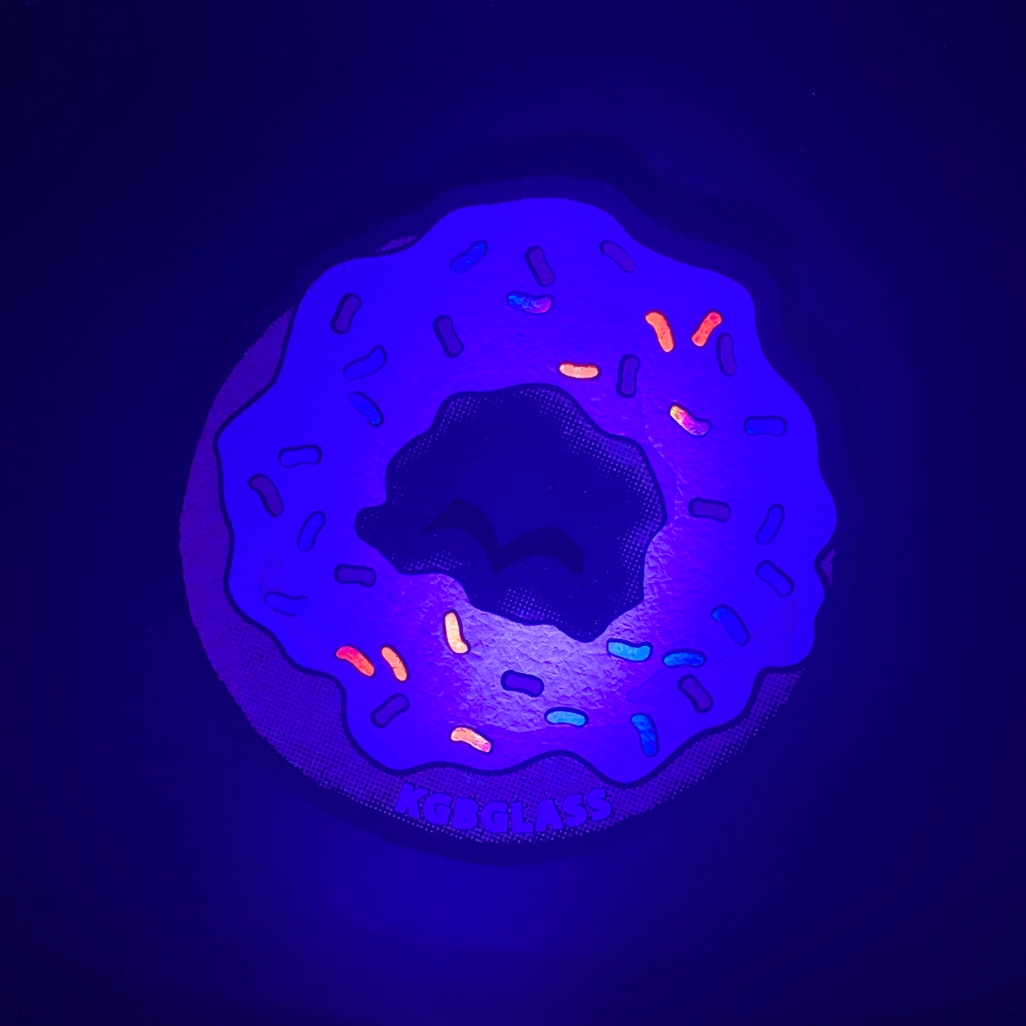 KGB Glass Purple Sprinkled Donut Moodmat
