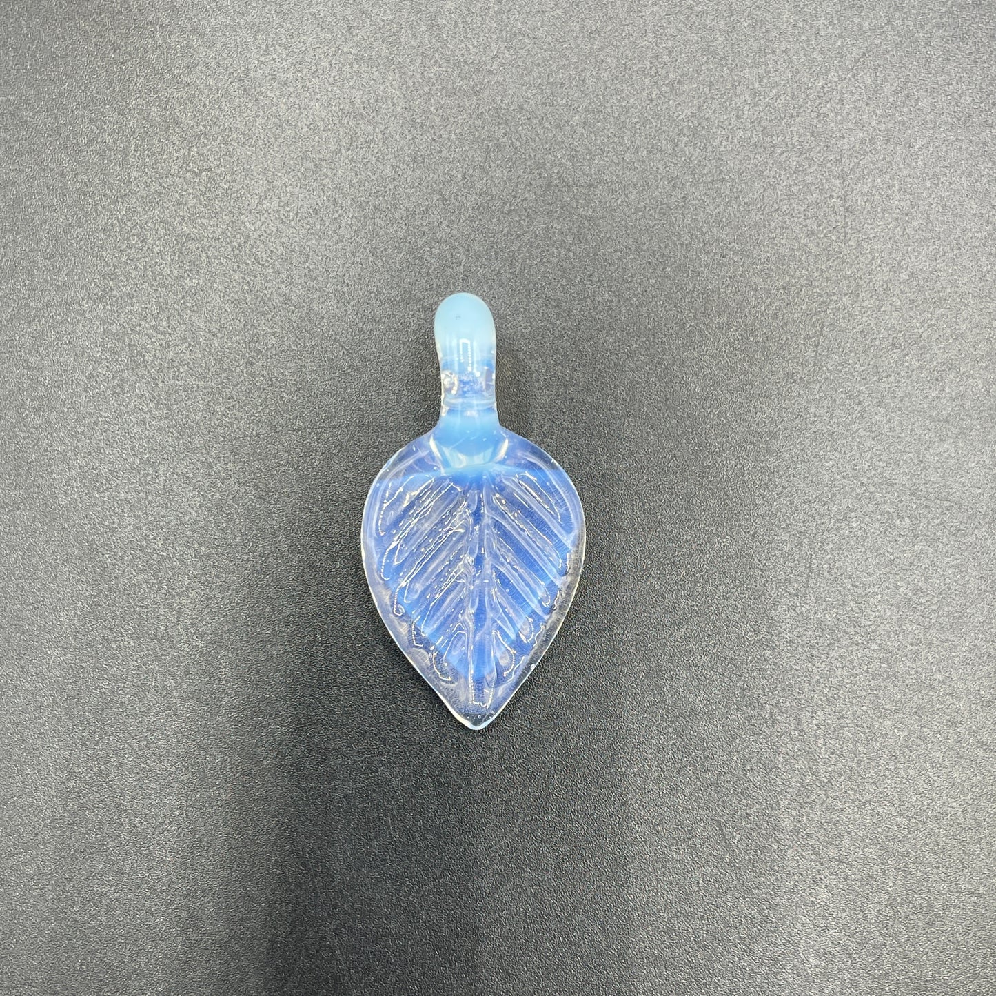 Domepiecer Light Blue Blade Leaf Pendant