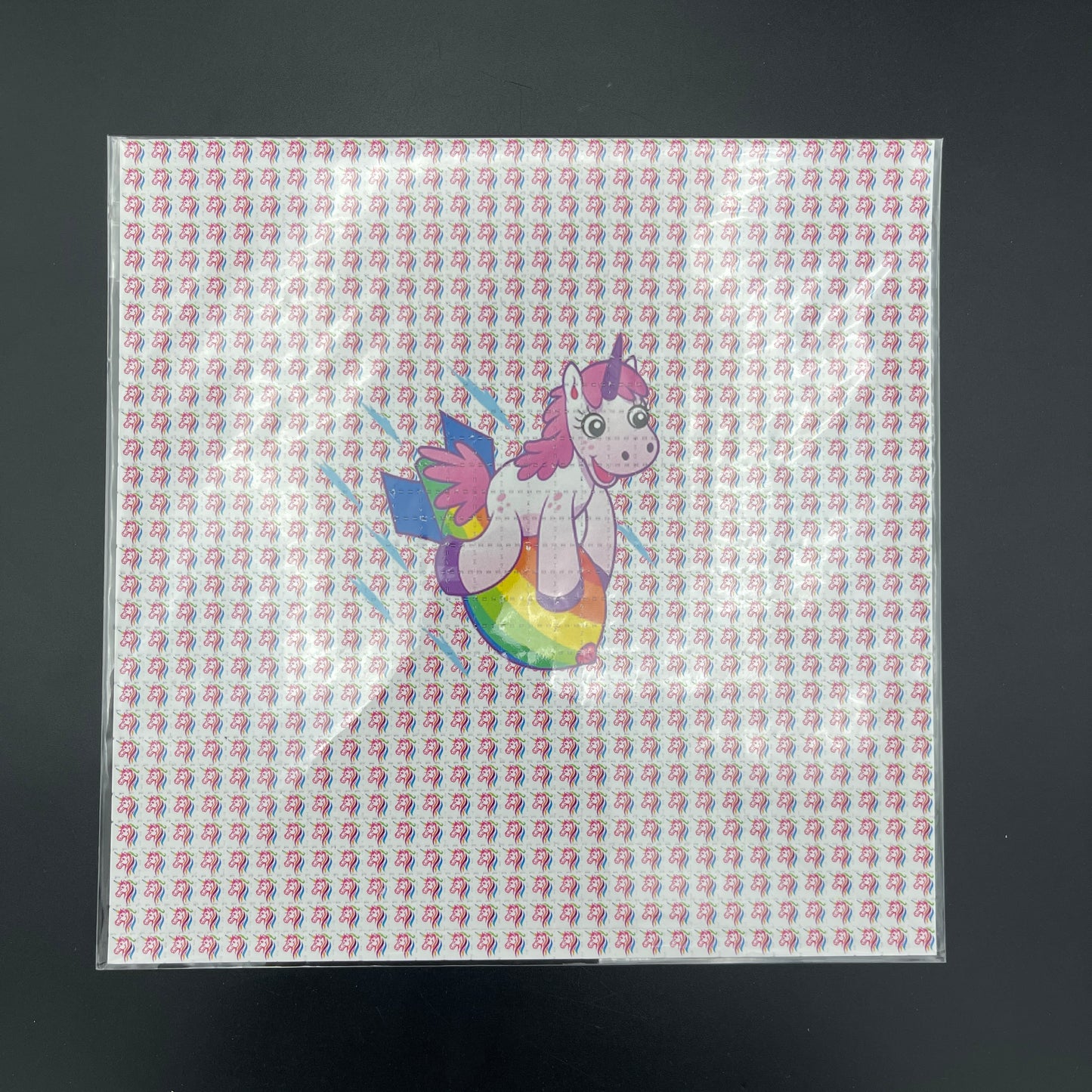 Zane Kesey Pink Unicorns Blotter Art