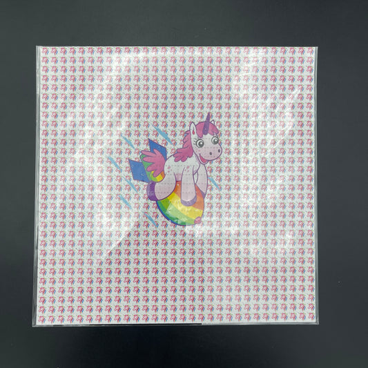 Zane Kesey Pink Unicorns Blotter Art