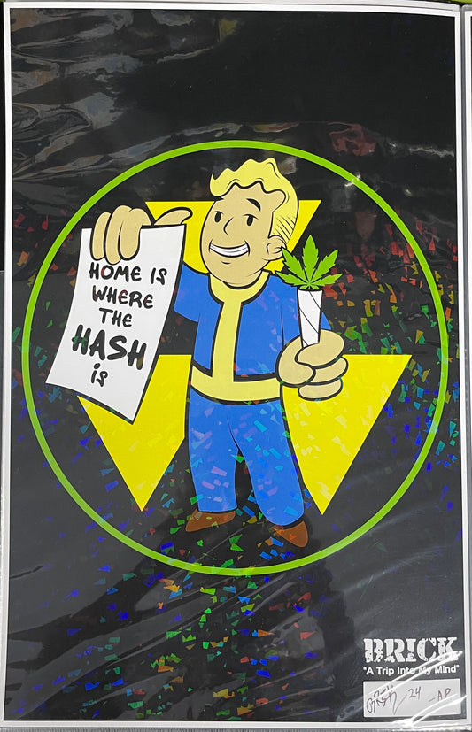 Brick Vault Boy Holographic Print