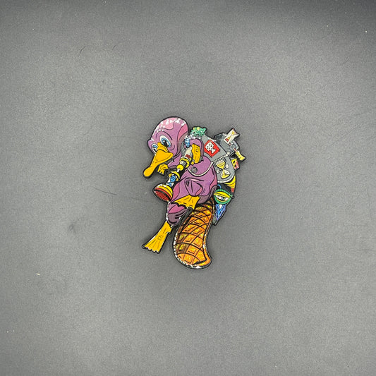 FF Studios X C.B.C. Space Traveling Rocket Male Platypus Pin LE75