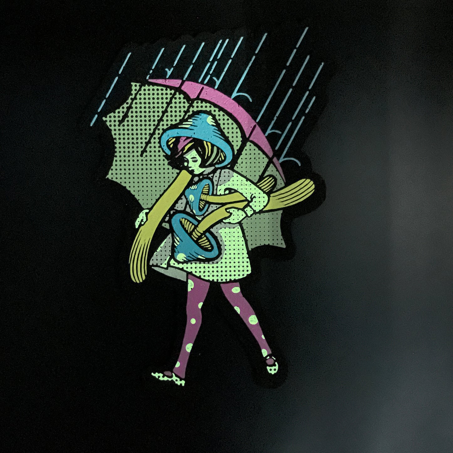 Slinger Neon Mushroom Girl Moodmat