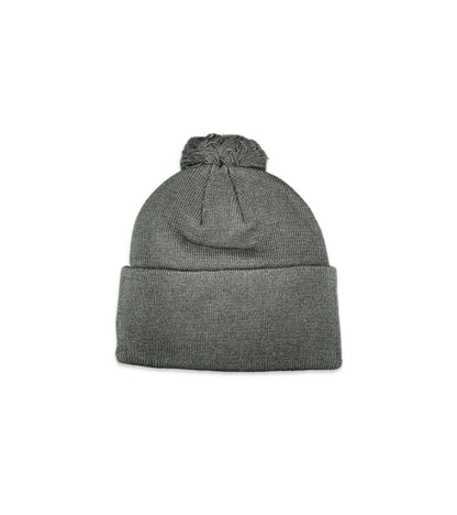 Raw Pompom Beanie Black