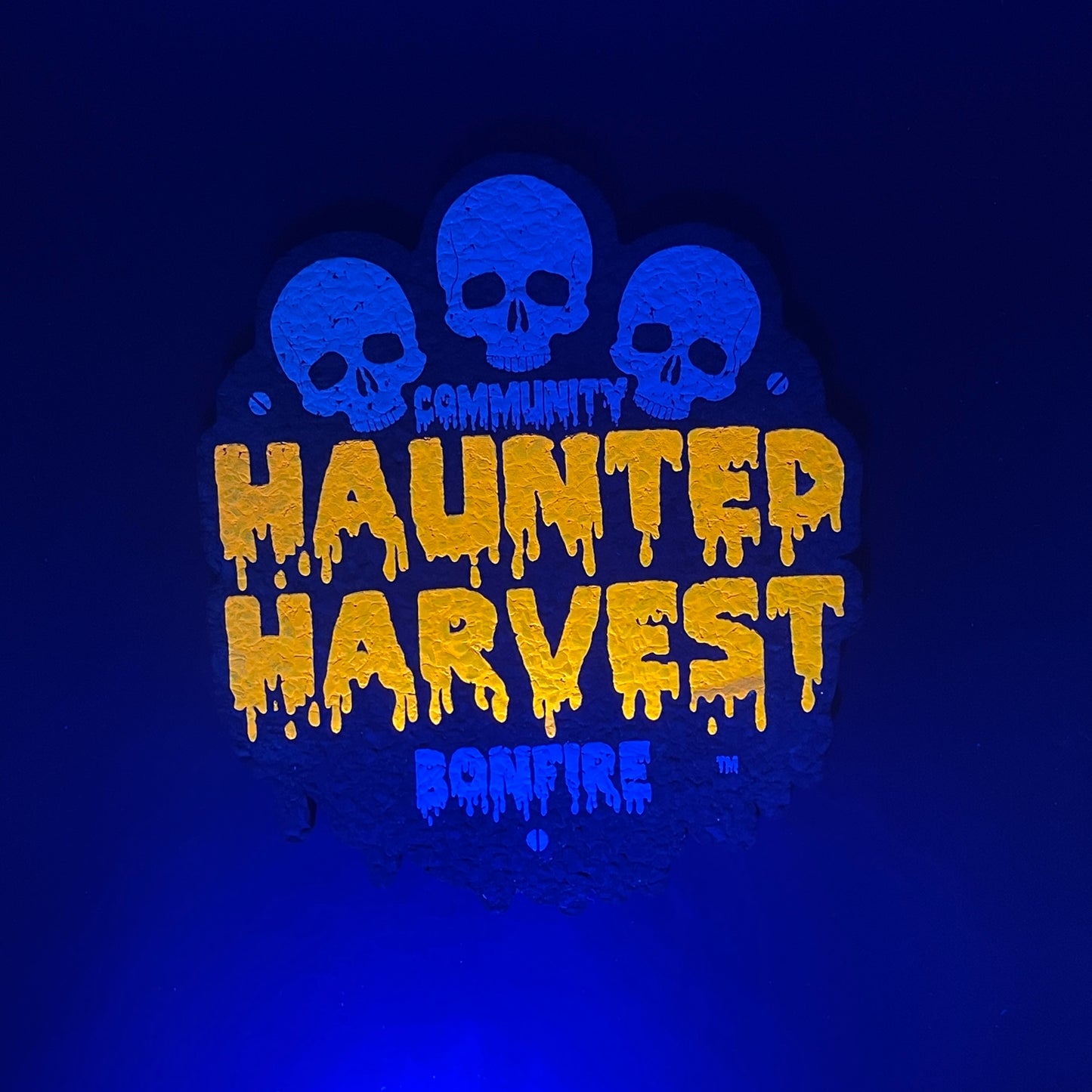 Haunted Harvest Bonfire Tombstone Moodmat