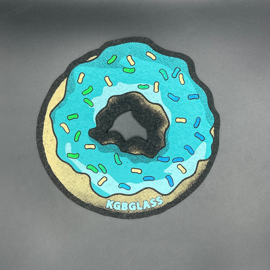 KGB Glass Blue Sprinkled Donut Moodmat