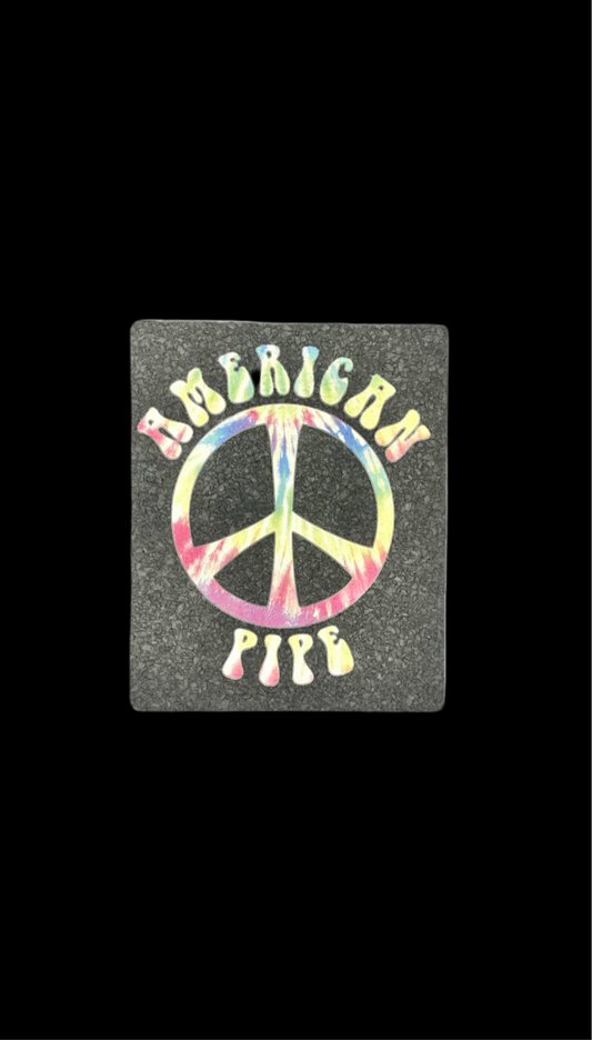 American Pipe Tie-Dye Peace Sign Moodmat