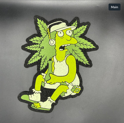 Hippie Hussle X The Seshons X Bluegrass Green Otto Man W/ Leaf Moodmat