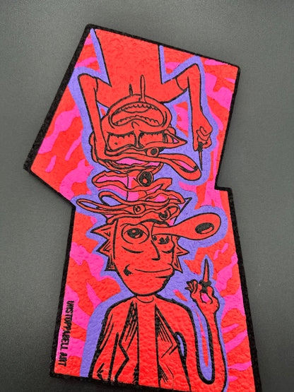 Dark Mountain Cult X Unstoppable Art Samurai Jack X Rick & Morty Neon Moodmat