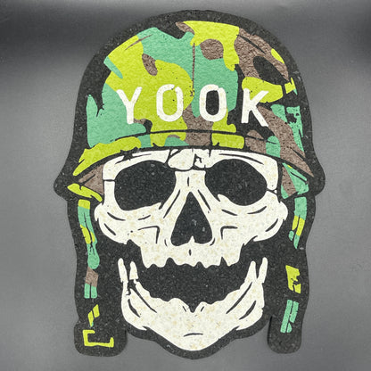 Yook Green Camo Skull Head Moodmat