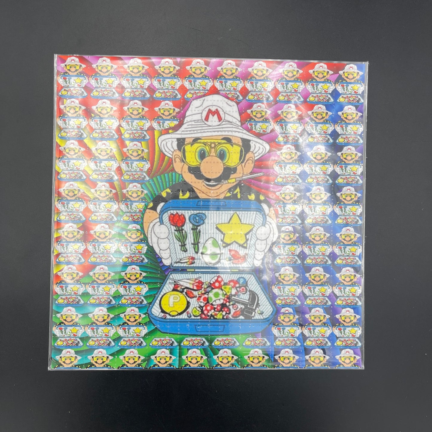 Zane Kesey Mario & His Bag Of Trips Blotter Art