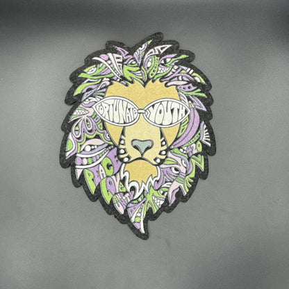 Fortunate Youth Purple & Green Lion Moodmat