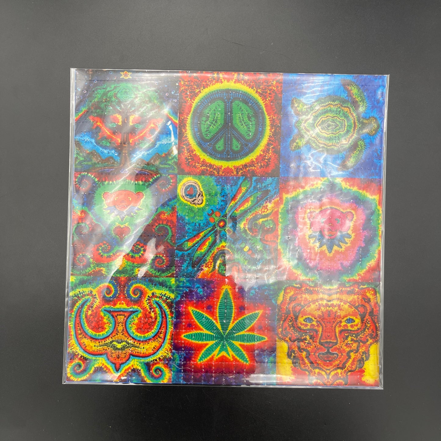 Zane Kesey Jammin Tie-Dye Peace Blotter Art