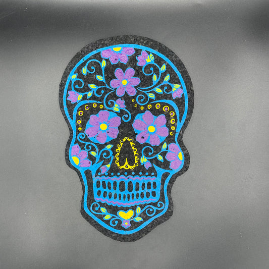 East Coasters Purple & Blue Sugar Skull Mat