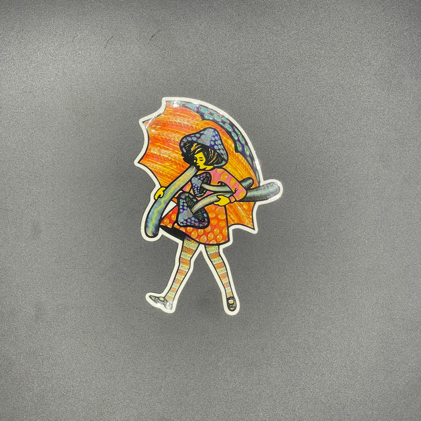 Slinger Stress Less Mushroom Girl Sticker