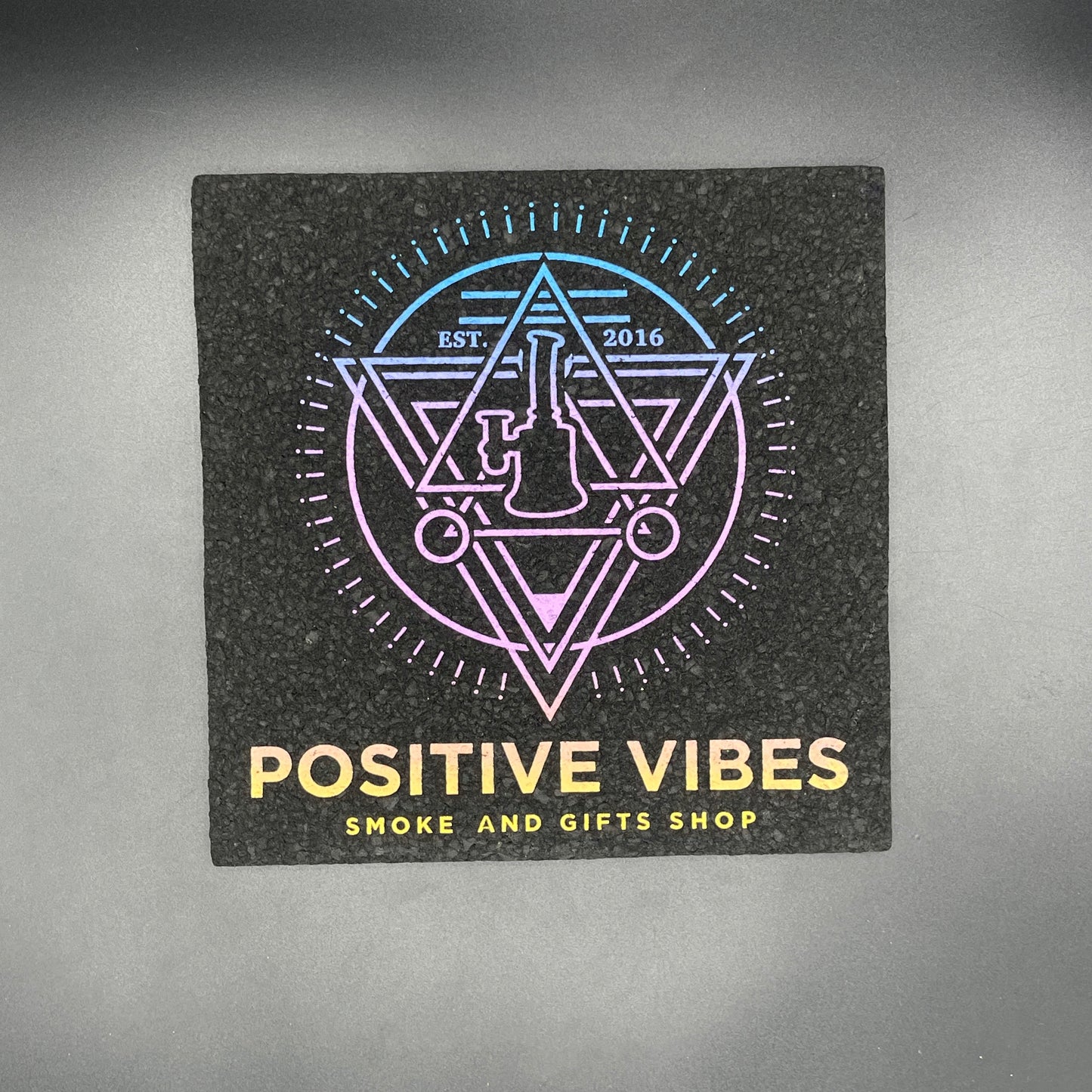 Positive Vibes Blue To Purple Logo Moodmat