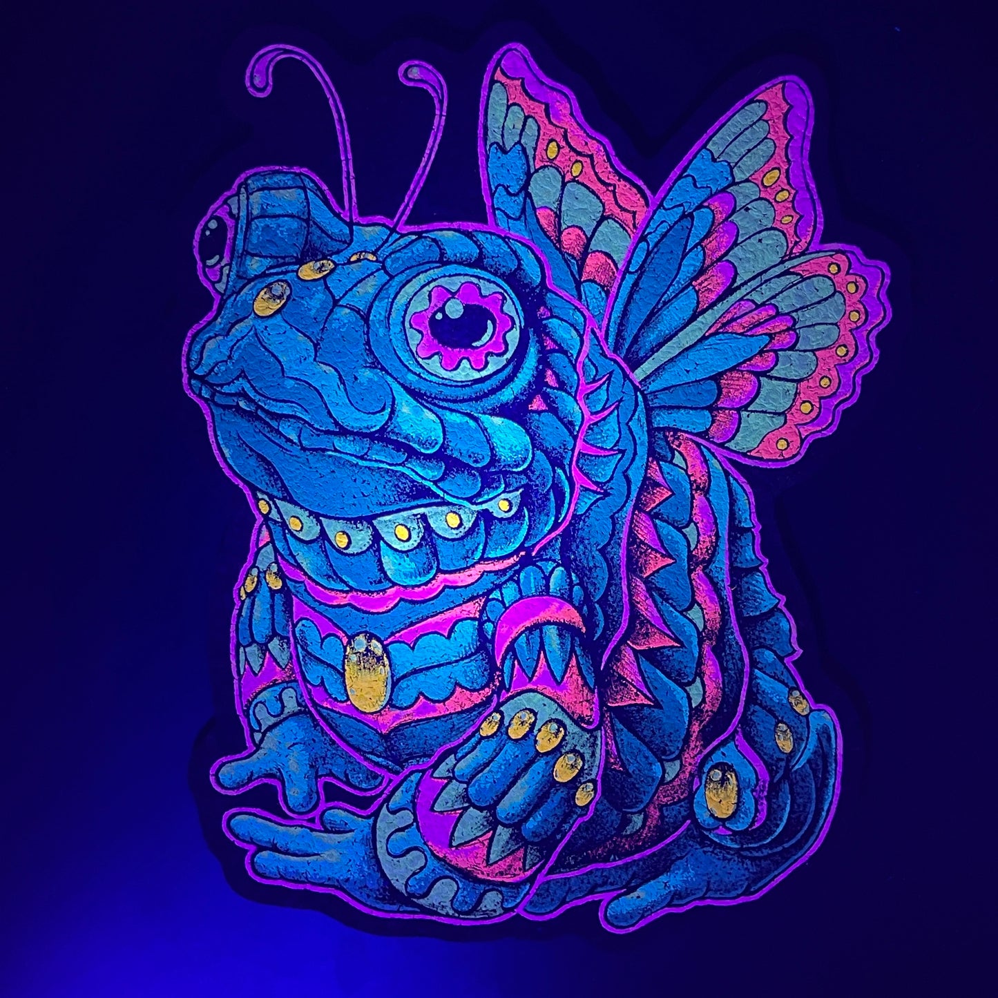 BioWorkz Blue & Pink Frog Moodmat