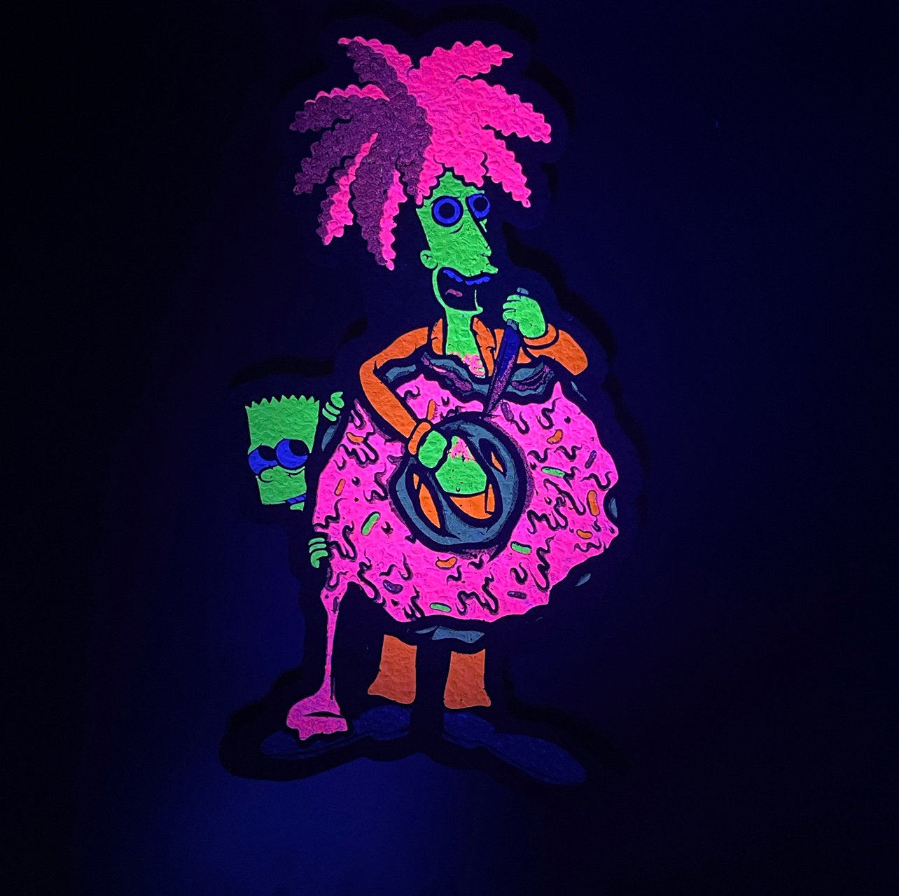 Hippie Hussle X The Seshons Sideshow Bob & Doughnut Moodmat