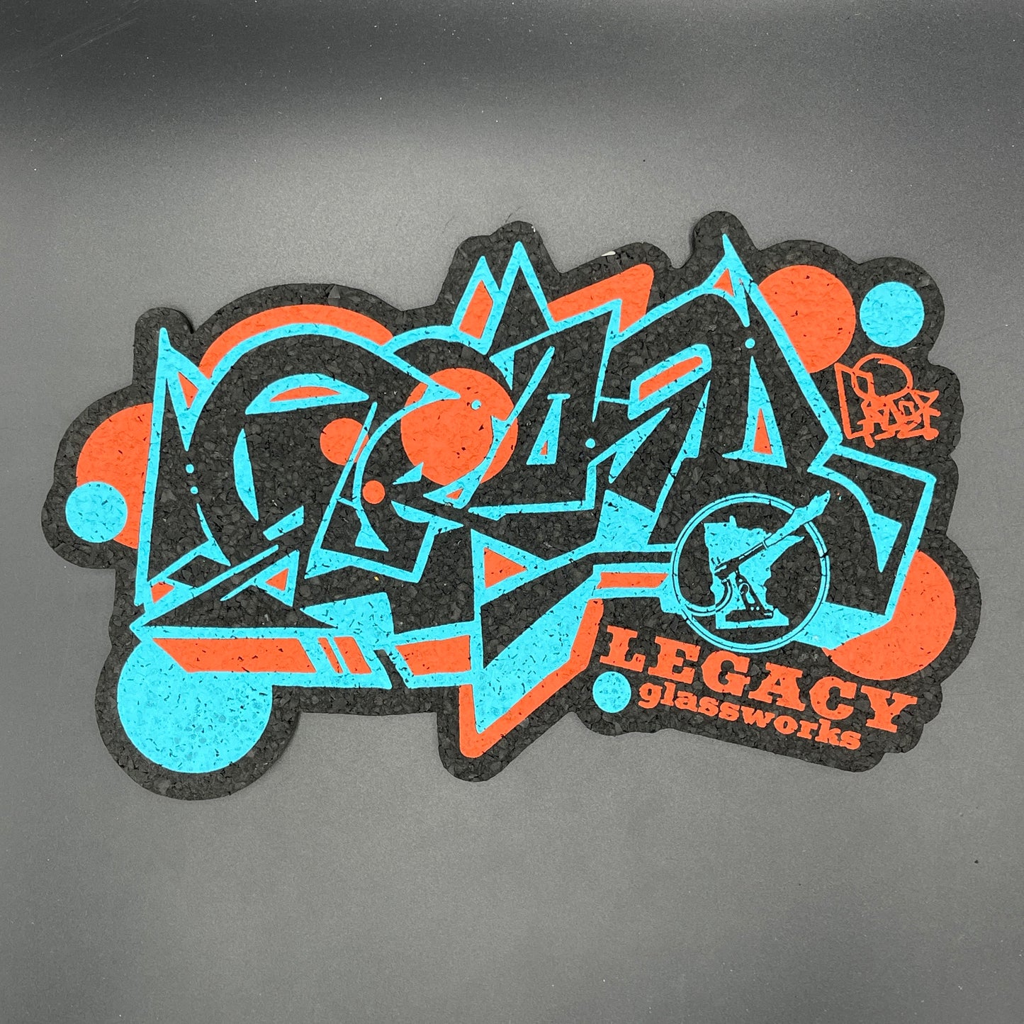 Legacy Glassworks X Groe Blue & Orange 20 Odd Years Moodmat