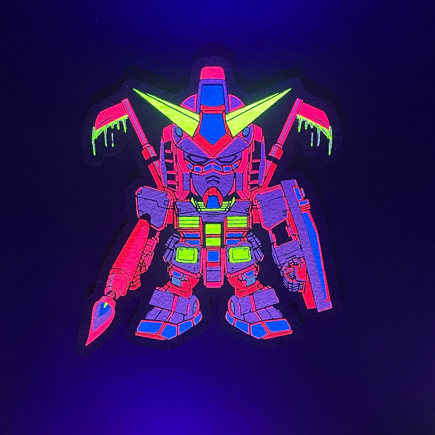 Lovin Da Treez Neon Pink Gundam Robot Moodmat