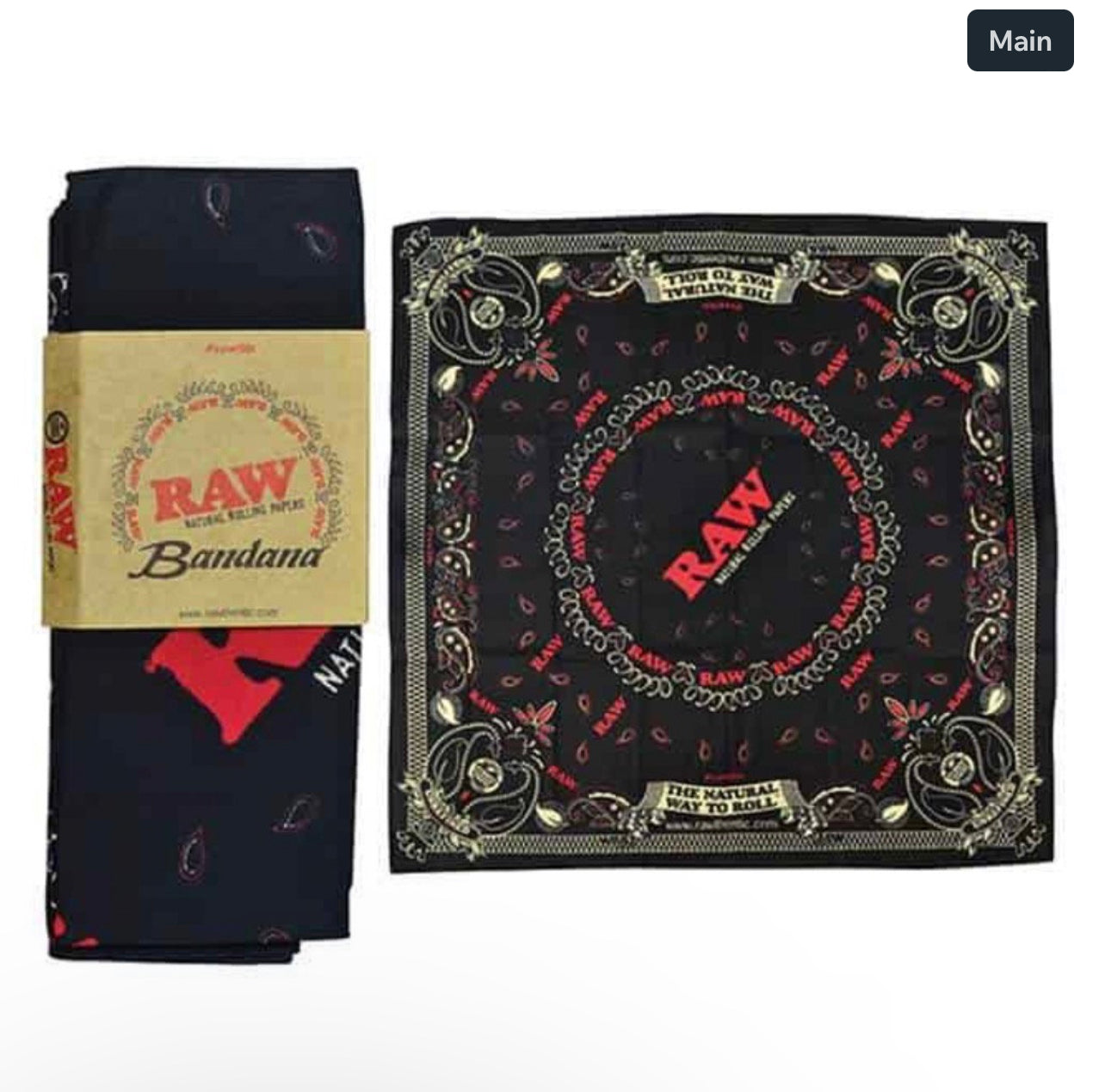 Raw Black Bandana