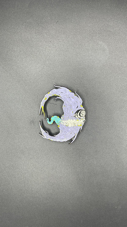Grominate X From NY To The Moon Violet Nights Pin