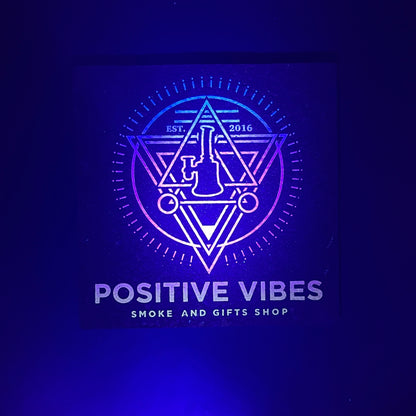 Positive Vibes Blue To Purple Logo Moodmat